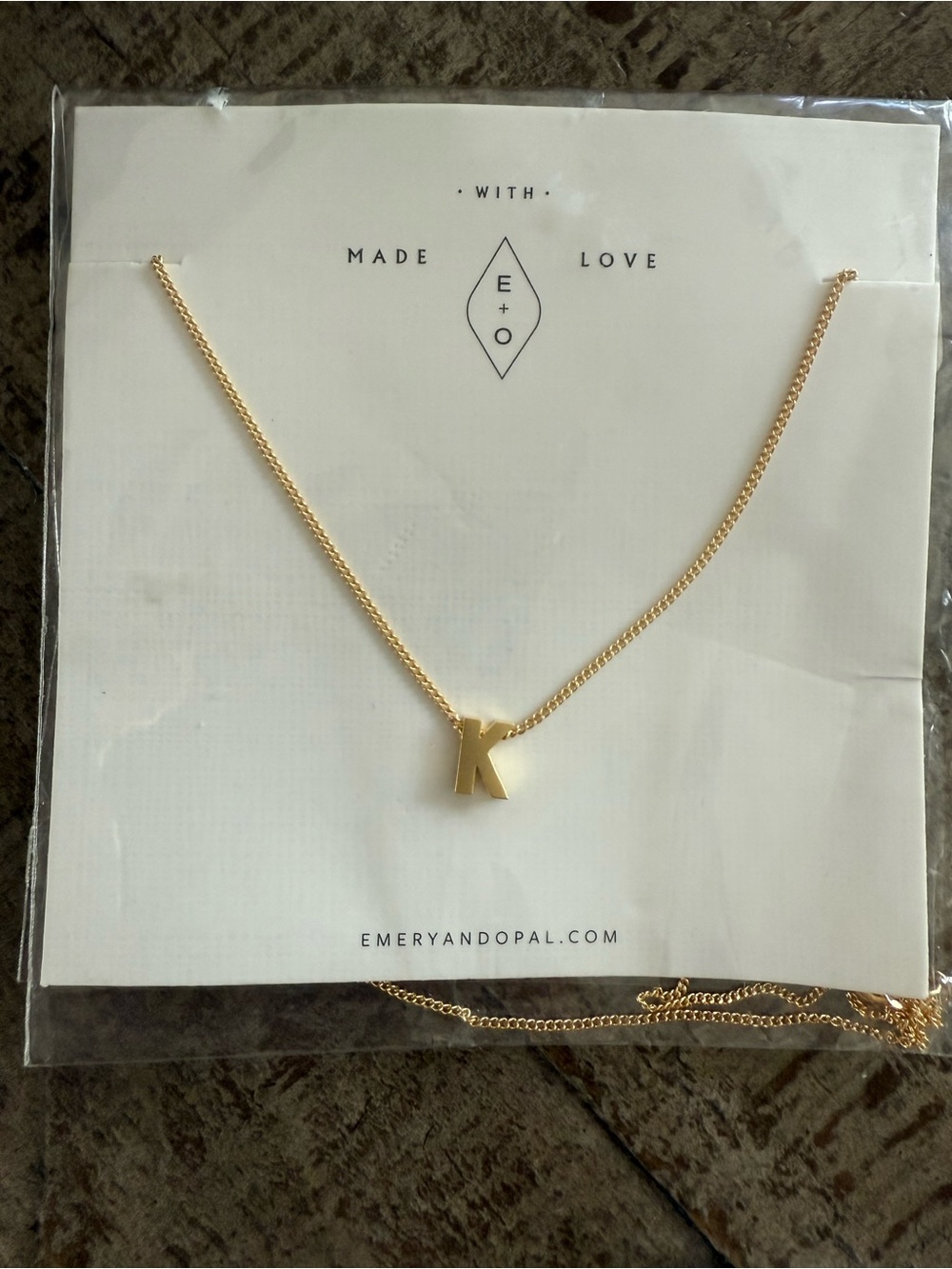 Gold Letter K Pendant Necklace - Classic Initial Jewelry